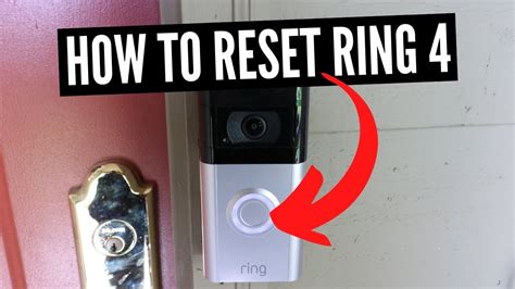 how to reset aring doorbell back to factory settings